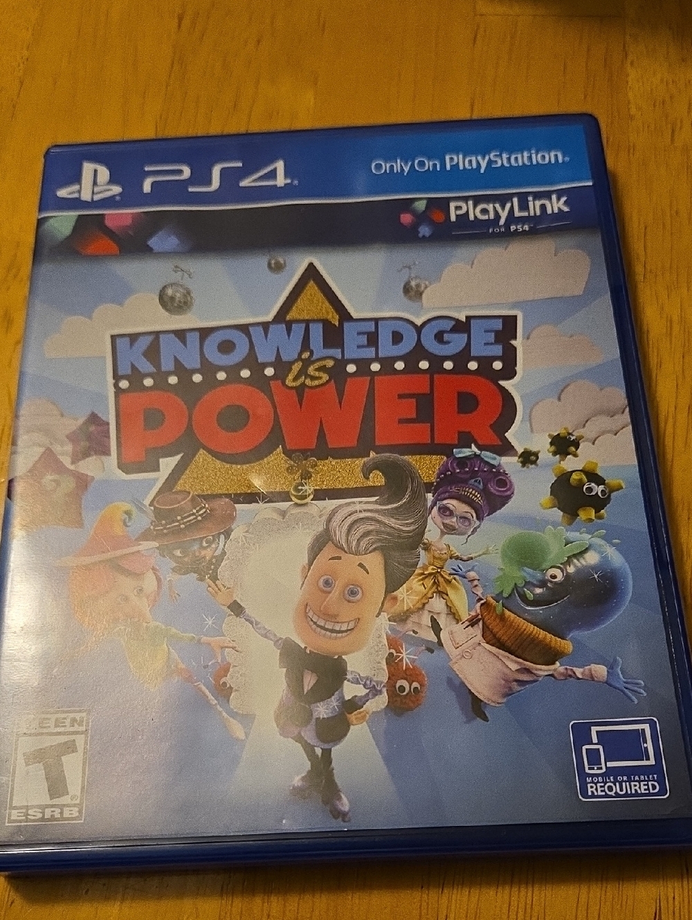 Sony PS4 Knowledge Is Power - Blue Case
